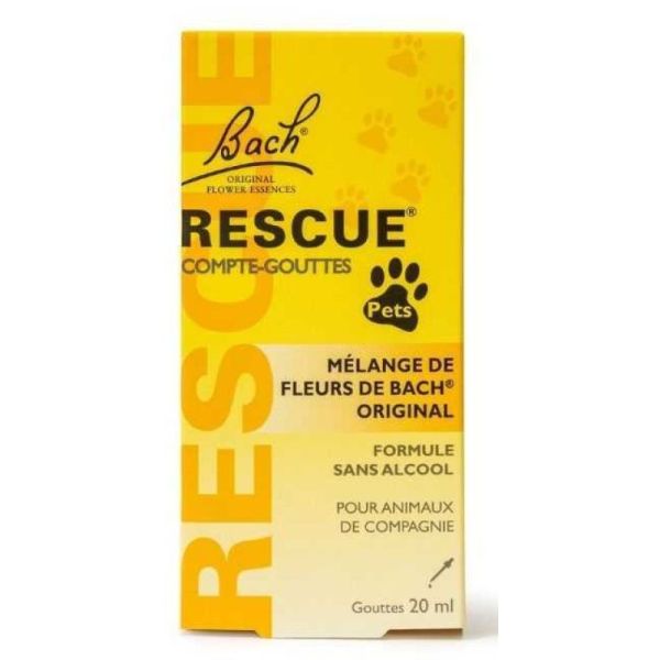 Rescue Pets Fleurs de Bach Animaux de Compagnie 20 ml