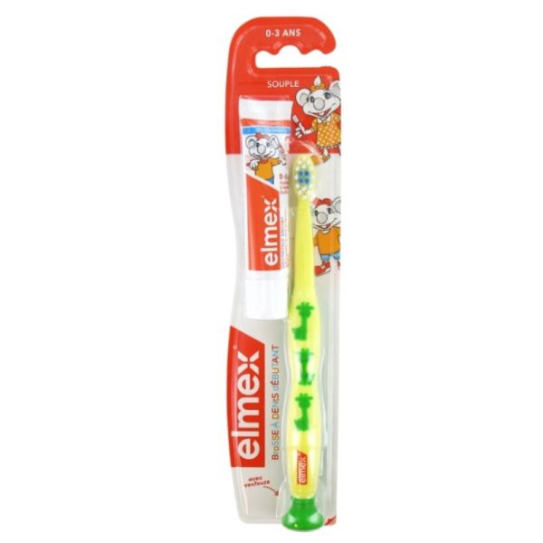 Brosse à dents 0-3 ans + dentifrice