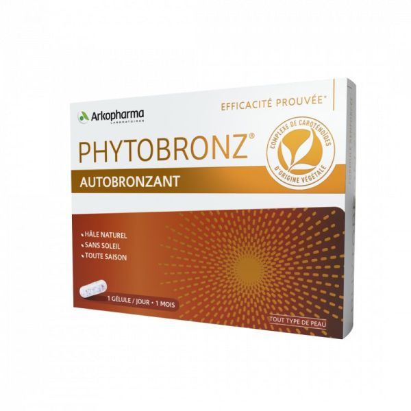 Phytobronz - Autobronzant Hâle Naturel Vitamines A & E - 30 gélules