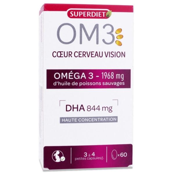Oméga 3 DHA Cœur & Vision - 60 capsules