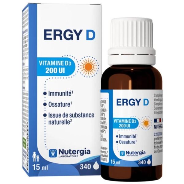 Ergy D Vitamine D3 200 UI 15ml