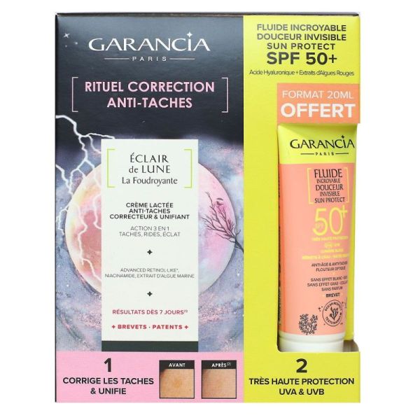 Rituel Correction Anti-Taches Crème Lactée + Fluide SPF50+ offert