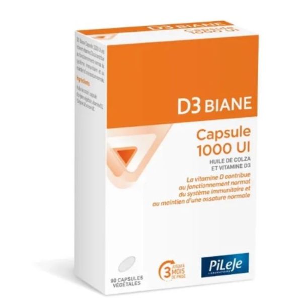 D3 Biane Vitamine D3 1000UI 90 capsules