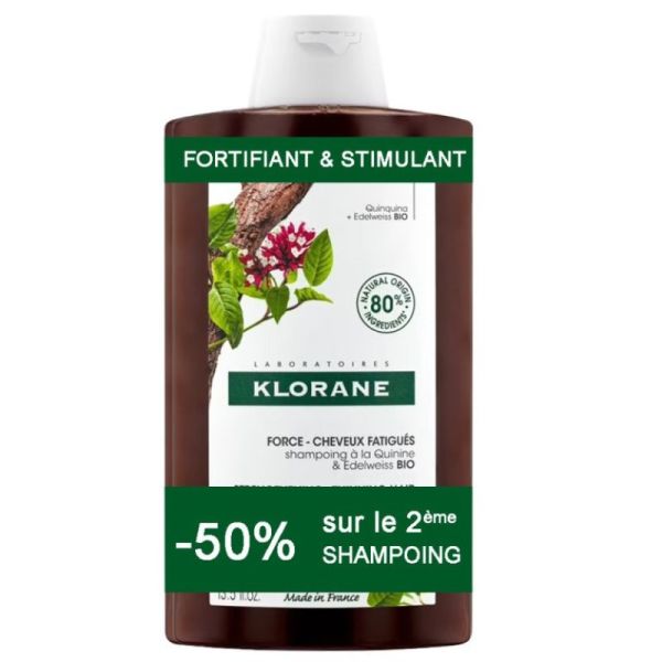 Shampooing à la Quinine Bio - 2 x 400 ml