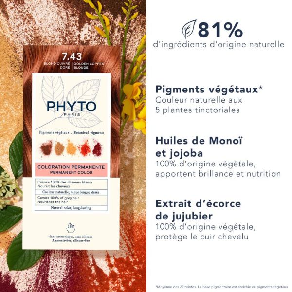 Phytocolor 7.43 Blond Cuivre Dore