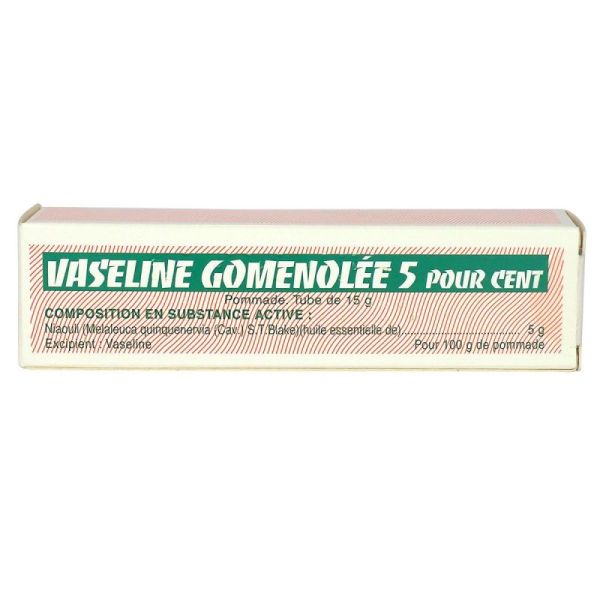 Vaseline Gomenolée 5% pommade 15g
