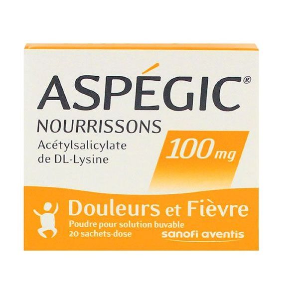 Aspégic 100mg enfants 20 sachets