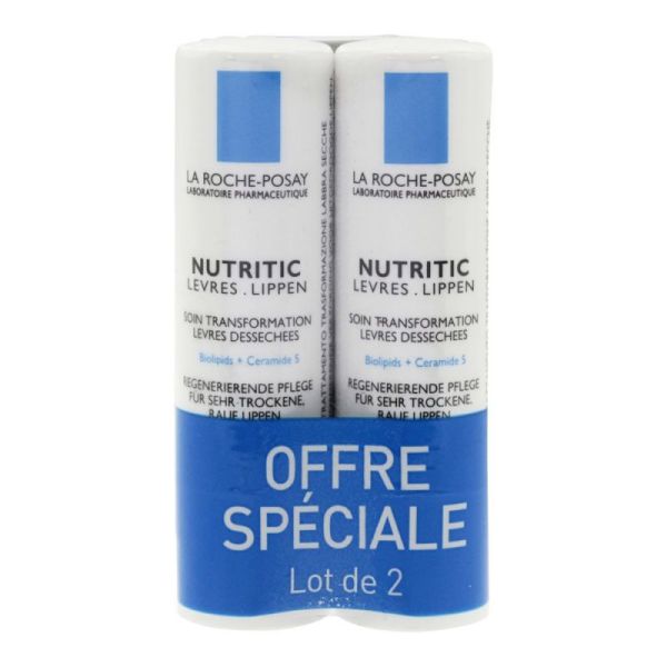 Nutritic Soin Lèvres Dessèchées non gras 2x4,7ml