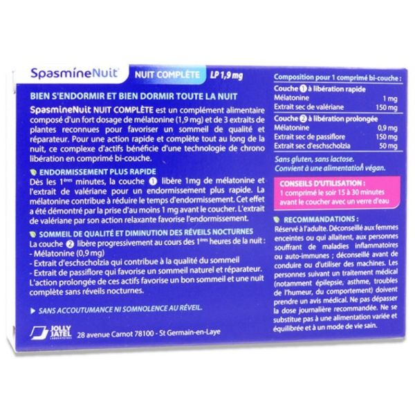 Nuit Complète - 15 comprimés