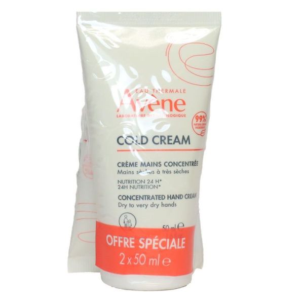 Cold Cream Crème Mains Concentrée - 2x50ml