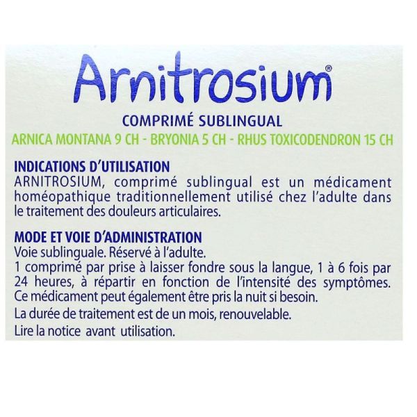 Arnitrosium - Traitement des douleurs articulaires