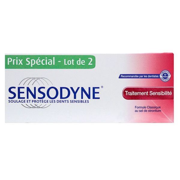 Dentifrice traitement sensibilité 2x75ml