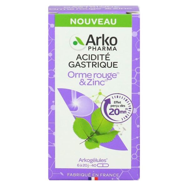 Arkogélules Acidité Gastrique 40 Gélules