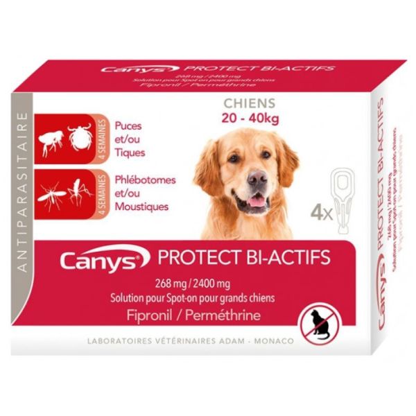 Protect Bi-Actifs Solution pour Spot-on Chiens 4 Pipettes