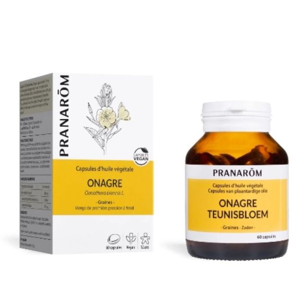 Huile végétal Onagre - 60 capsules