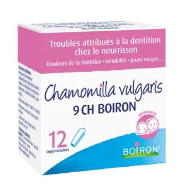 Chamomilla vulgaris 9 CH 12 suppositoires