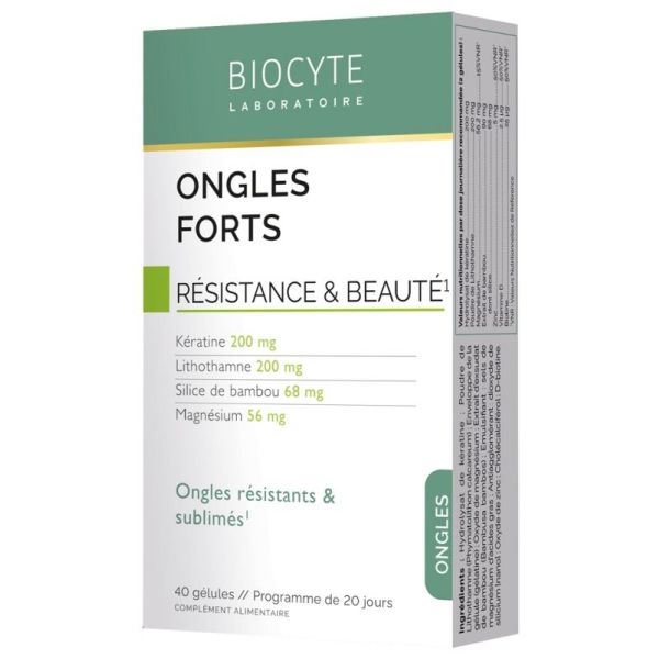 Ongles forts 40 gélules
