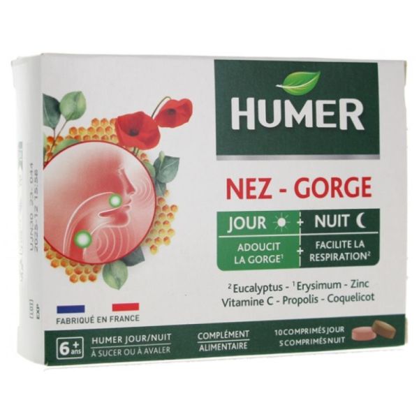 Nez/Gorge 10 Comprimés Jour + 5 Comprimés Nuit