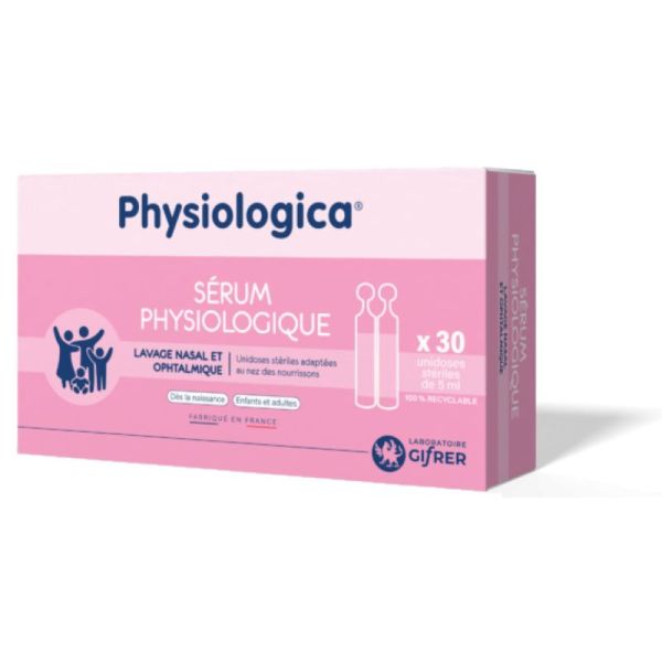 Sérum physiologique en unidoses stériles
