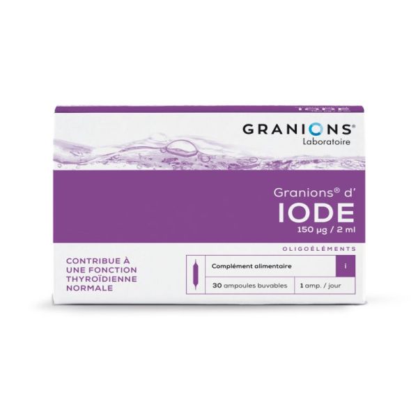 Granions d'Iode 30 ampoules