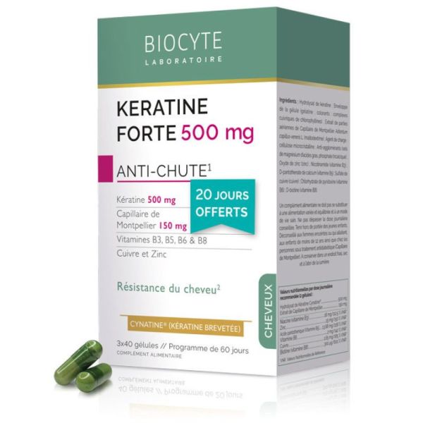 Keratine Forte Anti Chute 120 gélules