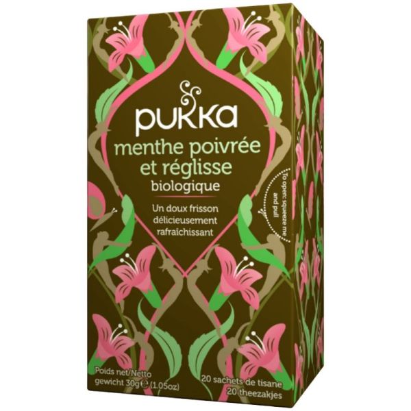 Menthe Poivrée et Réglisse Bio 20 Sachets