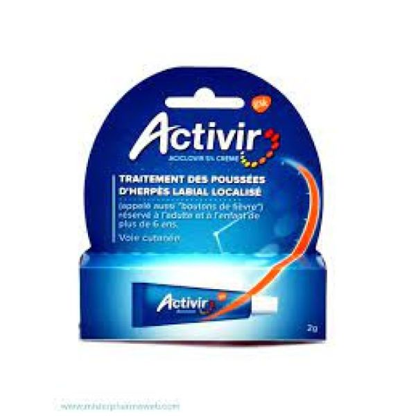 Activir 5% crème tube 2 g