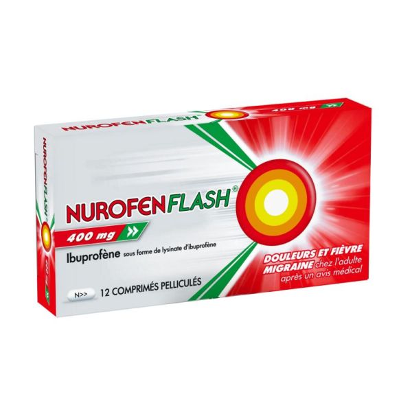 Nurofenflash 400mg 12 comprimés pelliculés