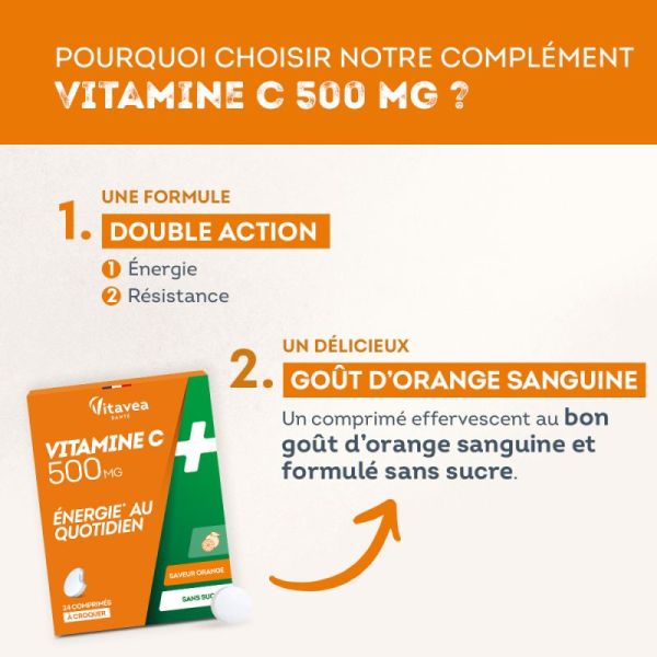 Vitamine C énergie au quotidien Nutrisanté x 24 comprimés