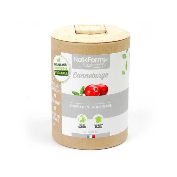 Nat&Form Canneberge 60 Gélules Écoresponsable
