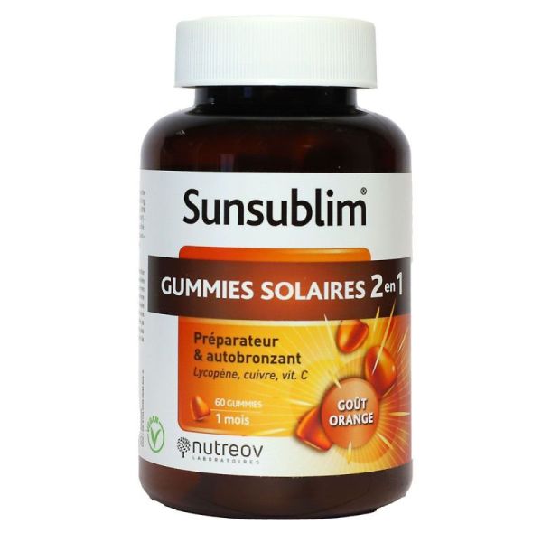 Sunsublim Gummies Solaires 2en1 60 Gummies