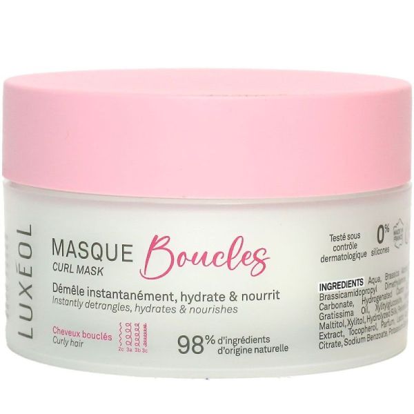 Boucles Masque Cheveux Bouclés 2C à 3c 200ml