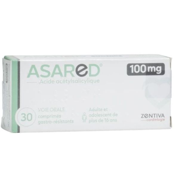 Asared Acide acétylsalicylique 100 mg