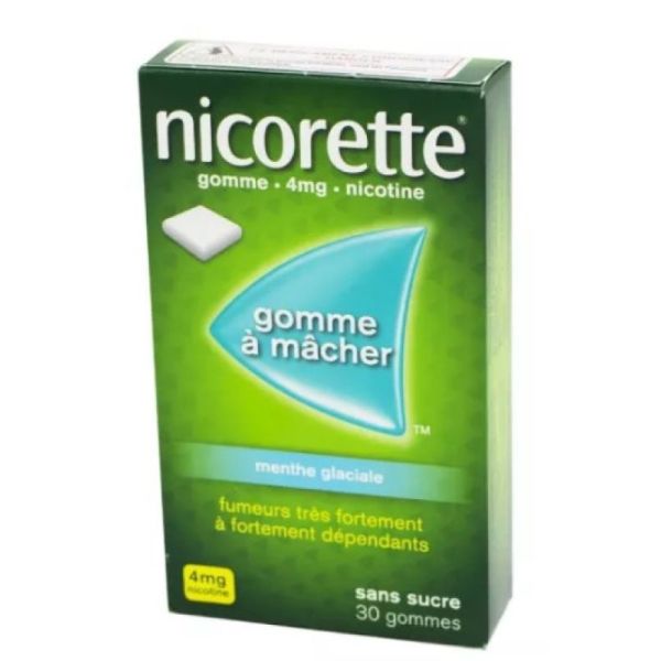 Nicorette 4mg Menthe Glaciale - 30 gommes