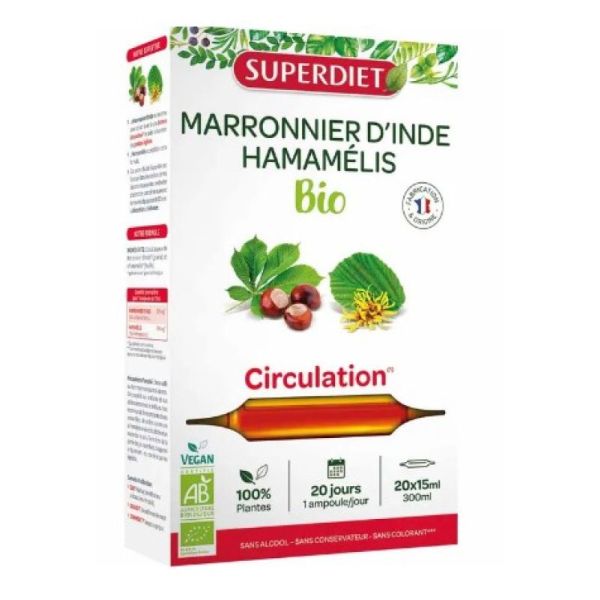 Marronnier D'inde Hamamélis 20 Ampoules