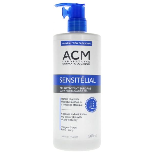 Sensitélial Gel Nettoyant Surgras 500 ml