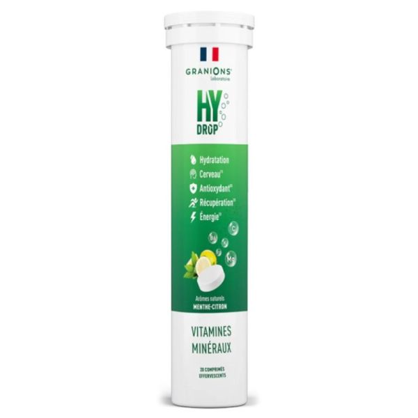 Hydrop Menthe-Citron - 20 comprimés effervescents