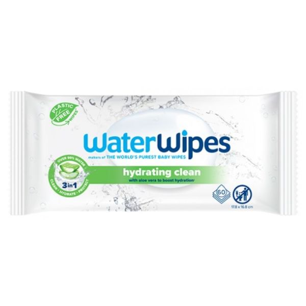 Hydratantes à l'Aloe Vera 60 Lingettes