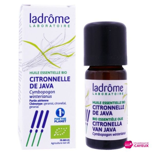 Huile essentielle de Citronnelle de Java bio 10 ml