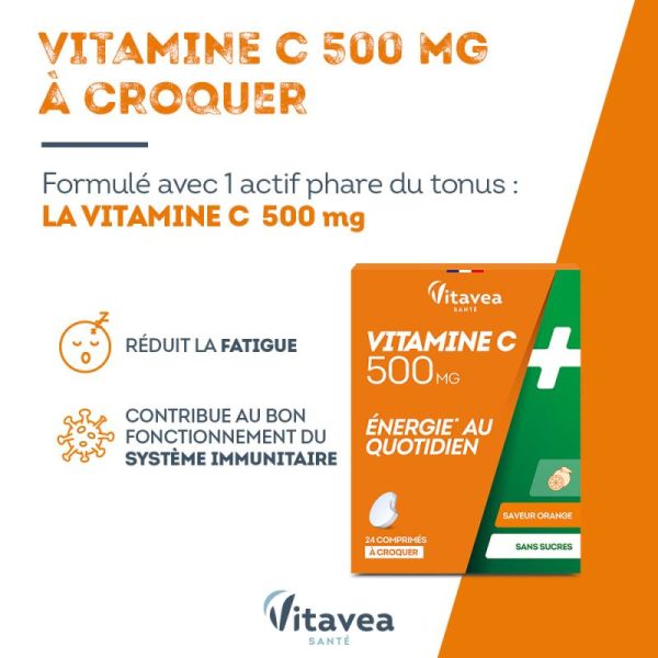 Vitamine C énergie au quotidien Nutrisanté x 24 comprimés