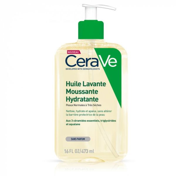 Huile Lavante Moussante Hydratante - Nettoie, Hydrate et Apaise - 473ml