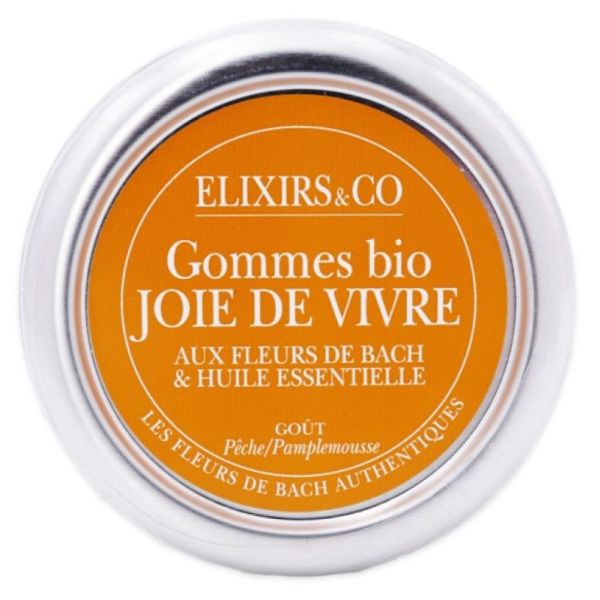Gommes Bio Joie de vivre Pêche/Pamplemousse