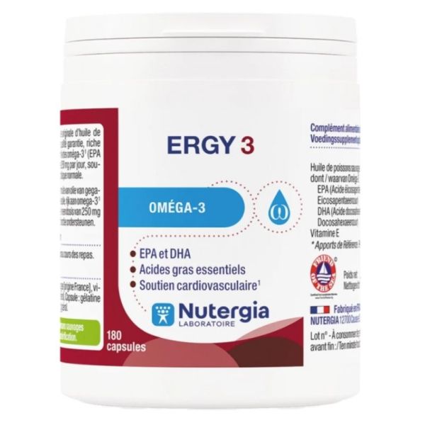 Ergy 3 180 Capsules
