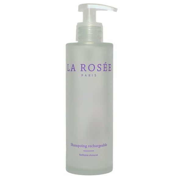 La Rosée Flacon Shampoing Rechargeable Verre 200 ml