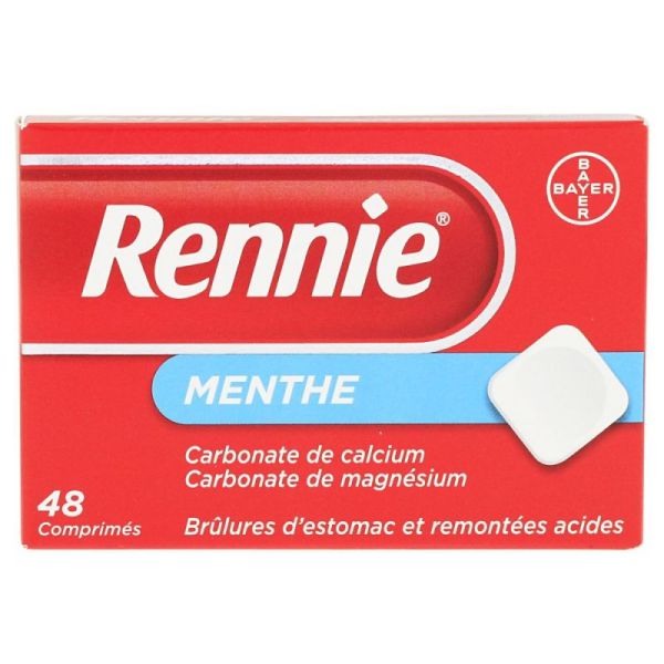 Rennie Menthe 48 comprimés à croquer