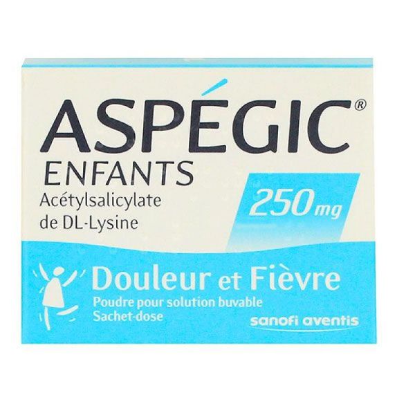 Aspégic 250mg enfant 20 sachets enfant & adolescent