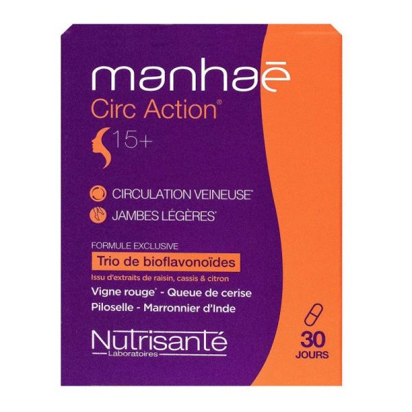 Circ Action 15+ jambes légères 30 gélules (Date de péremption Mars 2023)