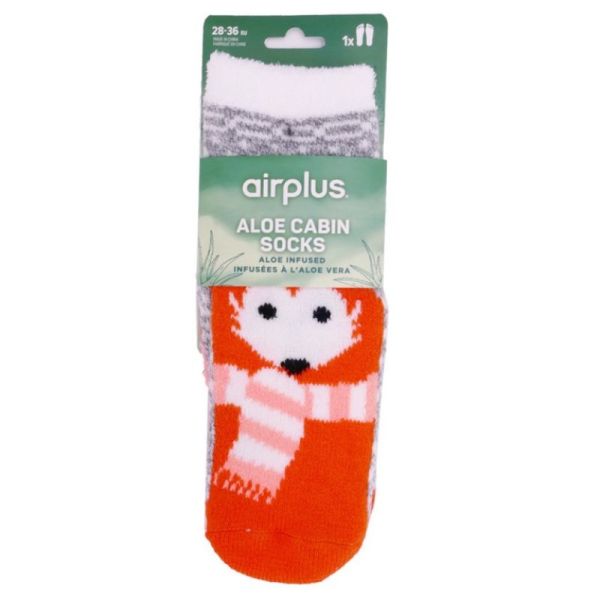 Aloe Cabin Kids Chaussettes hydratantes Renard - taille 28-36