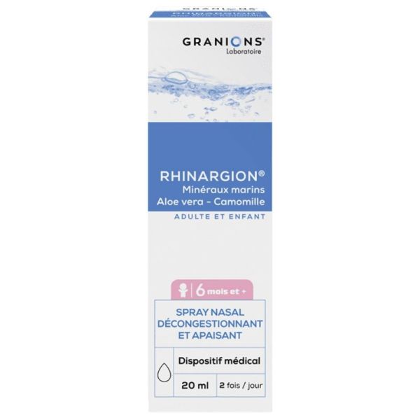 Rhinargion Spray Nasal Décongestionnant et Apaisant 20 ml