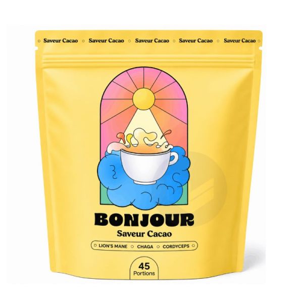 Bonjour Drink Boisson adaptogène cacao 270 g - 45 portions